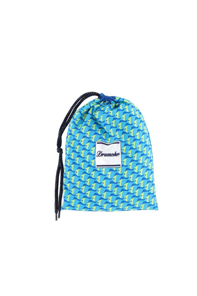 Drumohr Fish Print Quick-Dry Swim Shorts