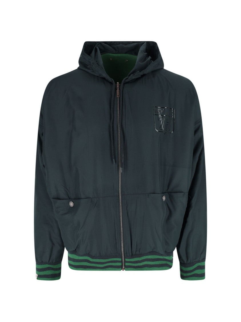 Golden Goose Reversible Zip Hoodie – Green/Blue