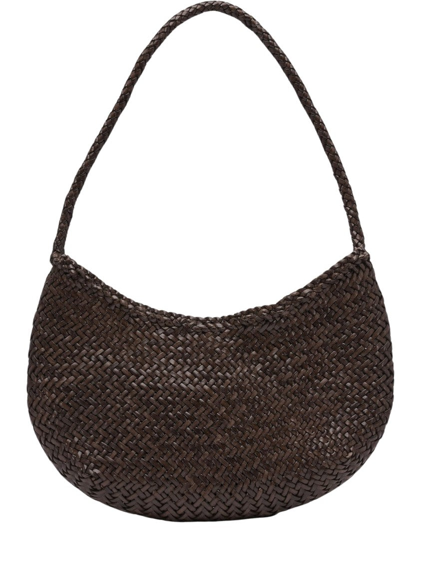 Dragon Diffusion Crescent-Shaped Nova Luna Woven Shoulder Bag