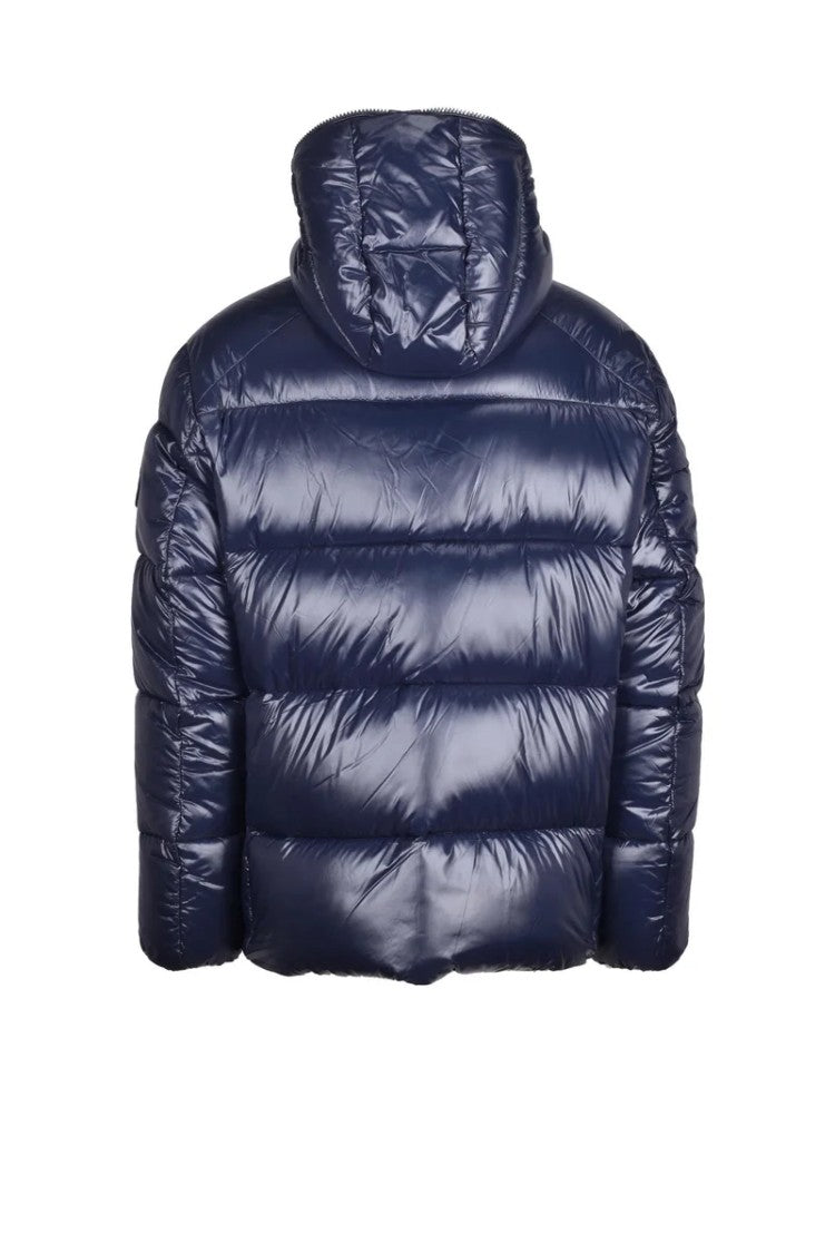 Save The Duck Down Jacket With Zip - Blue