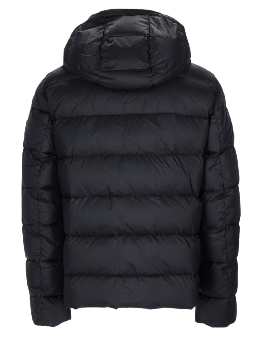 Fay Horizontal Quilted Hooded Polyamide Down Jacket