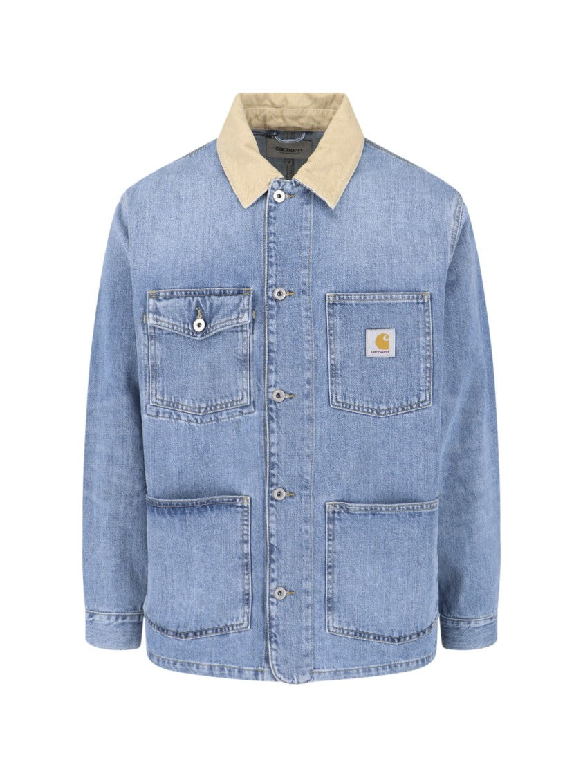 Carhartt Wip Light Blue Warren Chore Denim Jacket