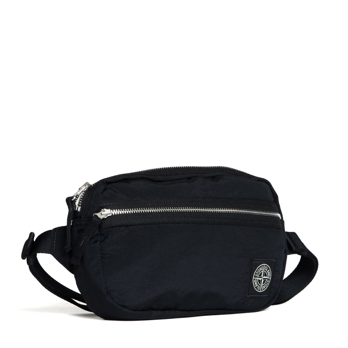 Stone Island Coated Nylon Metal Waist Bag In Econyl