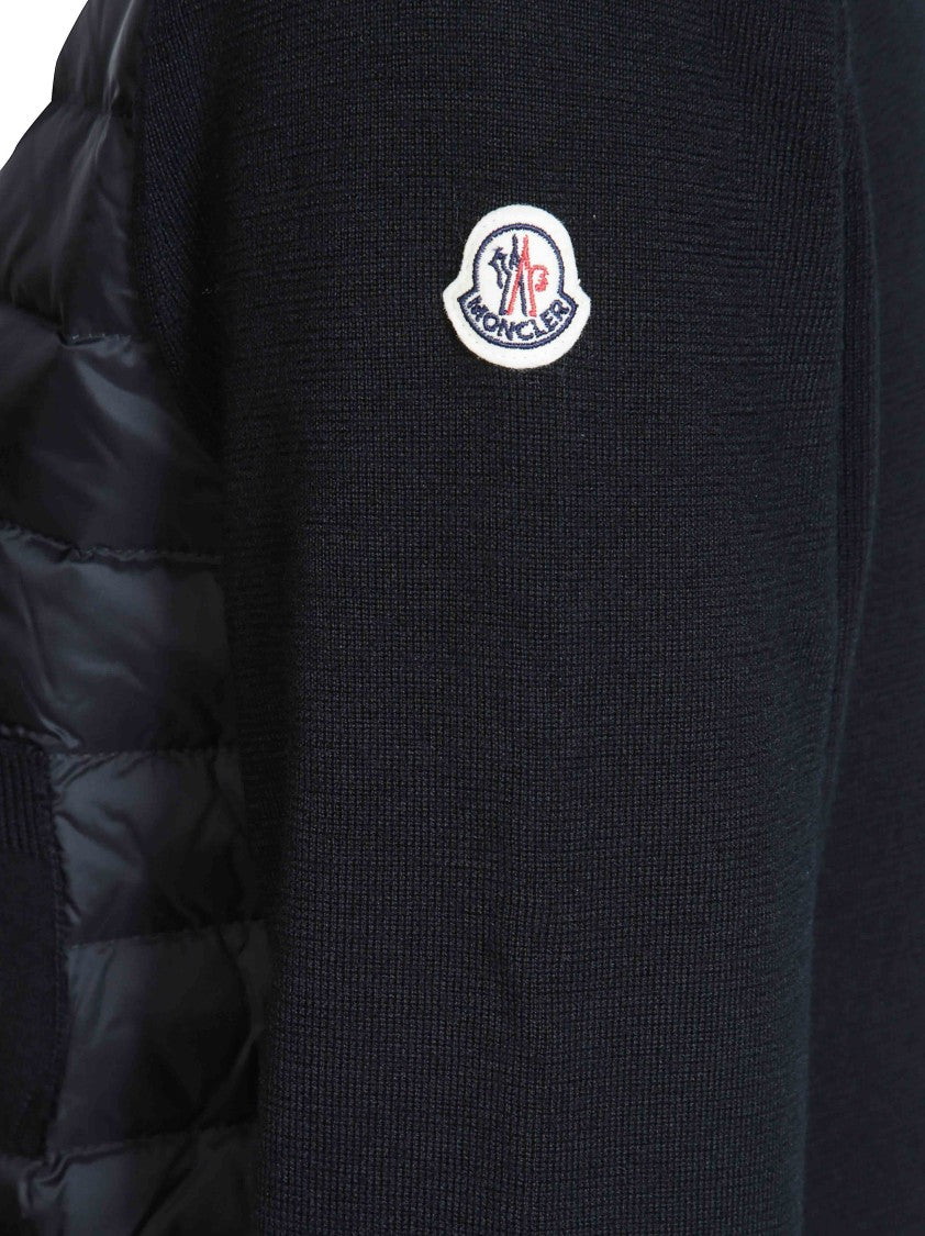 Moncler Quilted Front Fitted Cardigan
