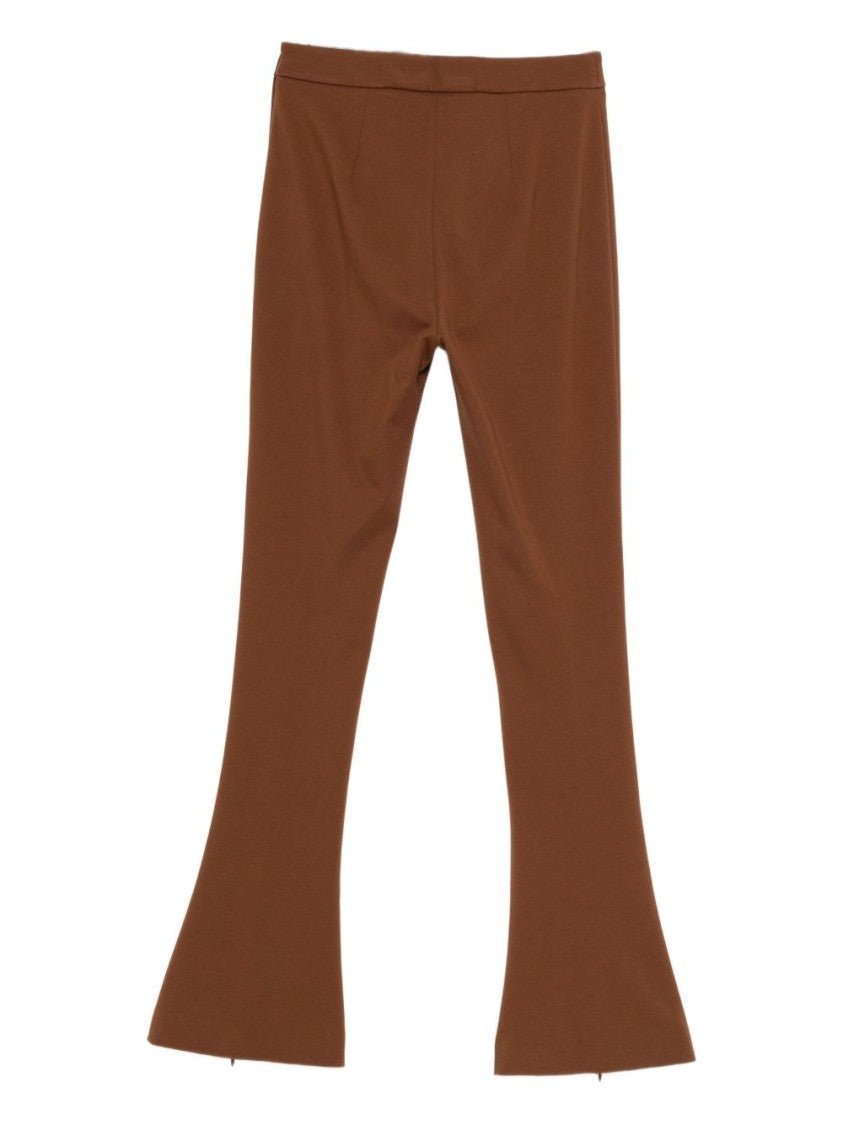 Semi Couture Flared Leg Pants With Fitted Waist