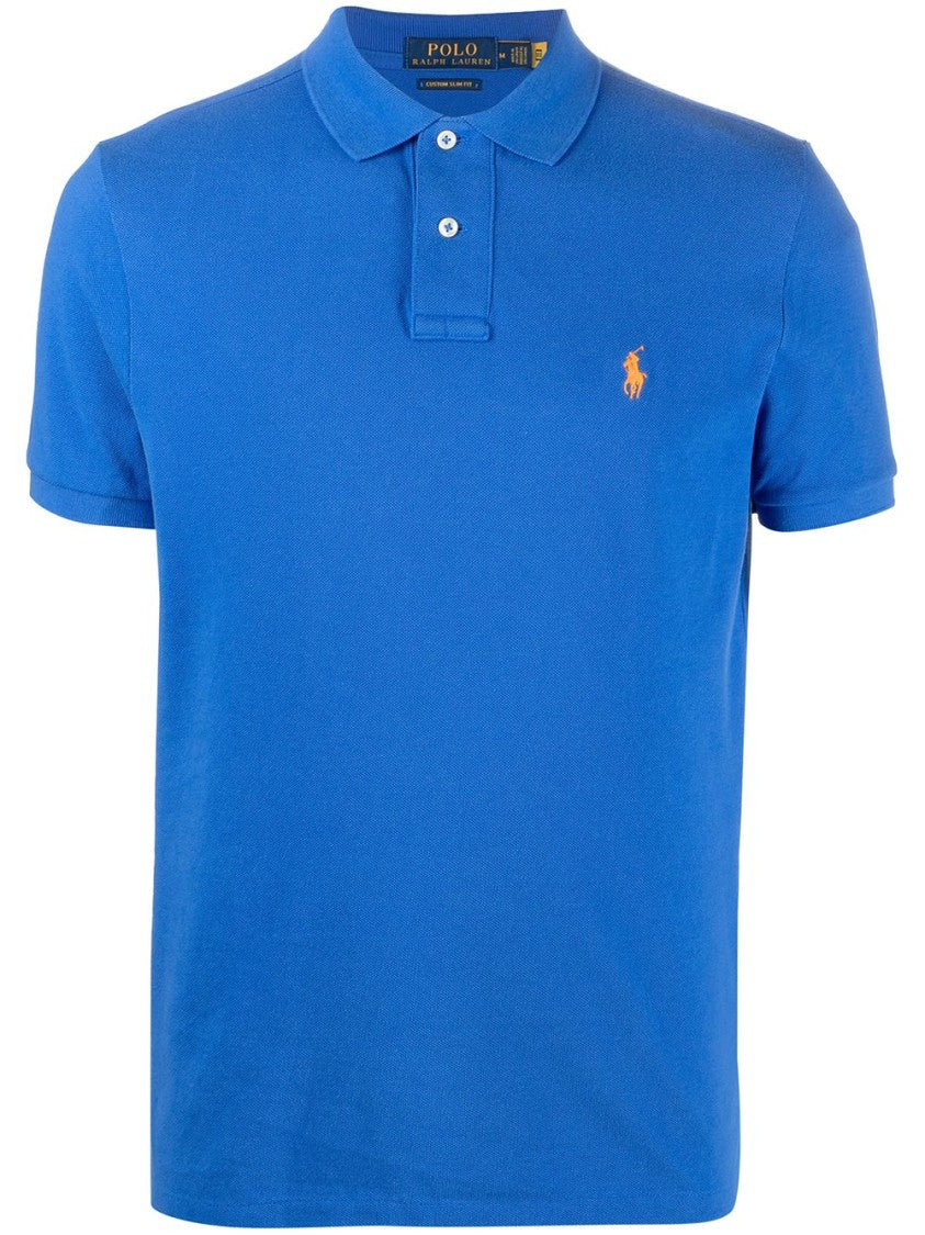 Polo Ralph Lauren Pique Polo Shirt With Ribbed Collar