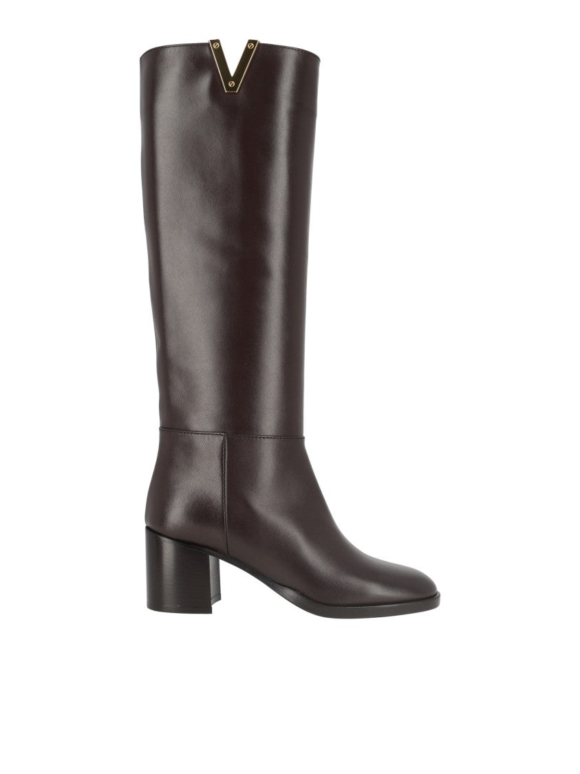 Via Roma 15 New Semplice Smooth Leather Tall Boots
