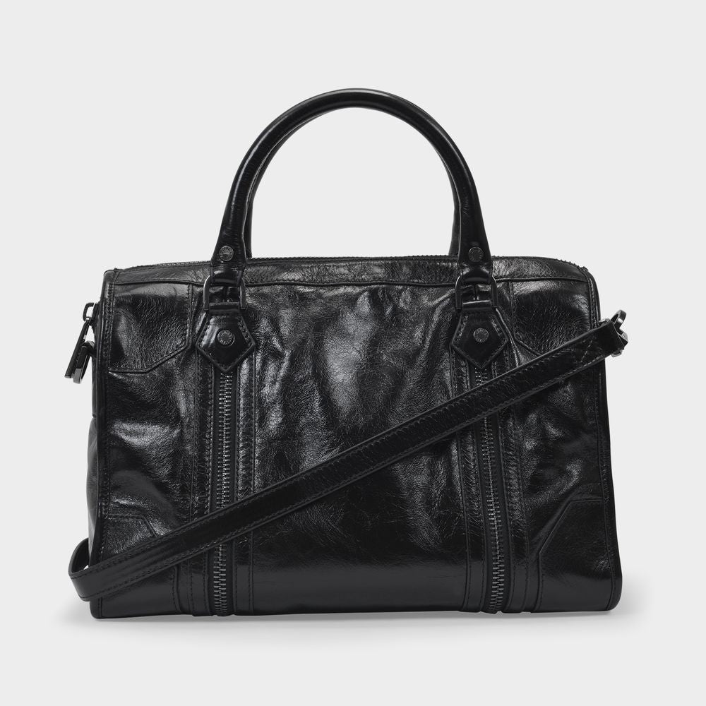 Zadig & Voltaire Sunny Medium Bag In Black Leather