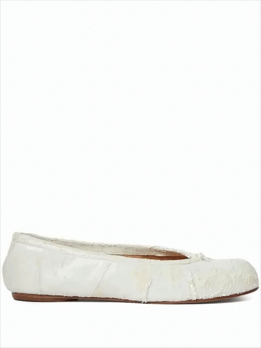 Maison Margiela Split-Toe White Flat Shoes