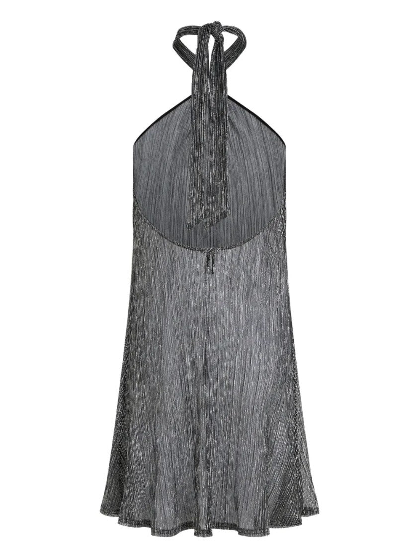 Karl Lagerfeld Halter Neck Mini Dress With Twisted Knot Detail