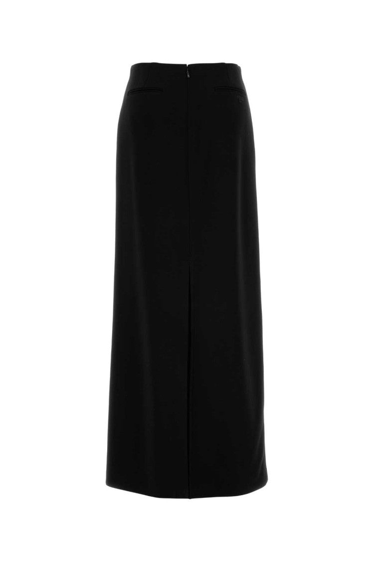 Fendi Black Stretch Cady Skirt