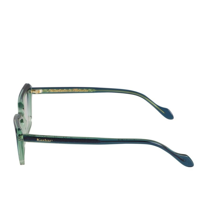 Kador Butterfly Glamour-V Geometric Gradient Eyewear With Gold Detail
