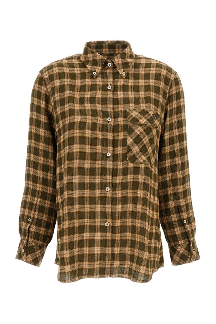 Wales Bonner Multicolor Ritual Checked Flannel Shirt