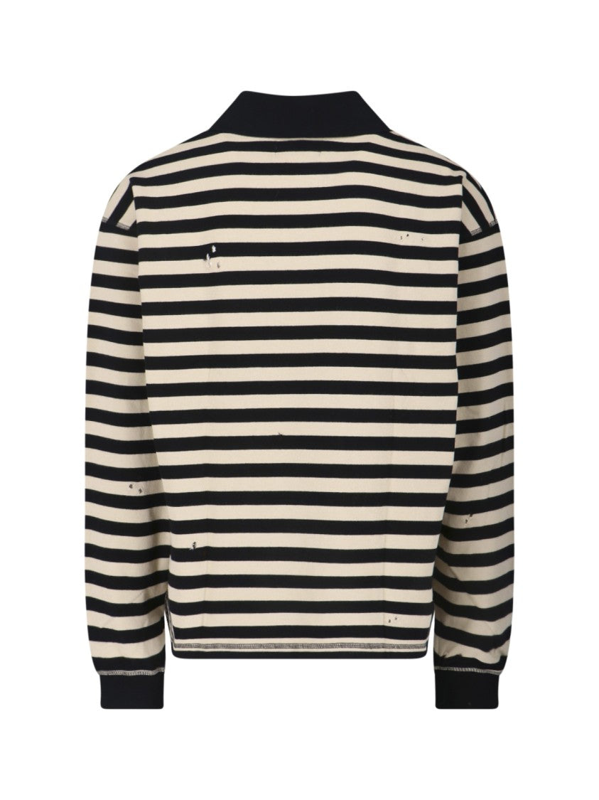 Mfpen Timeless Black Sweater With Round Neckline And Long Sleeves