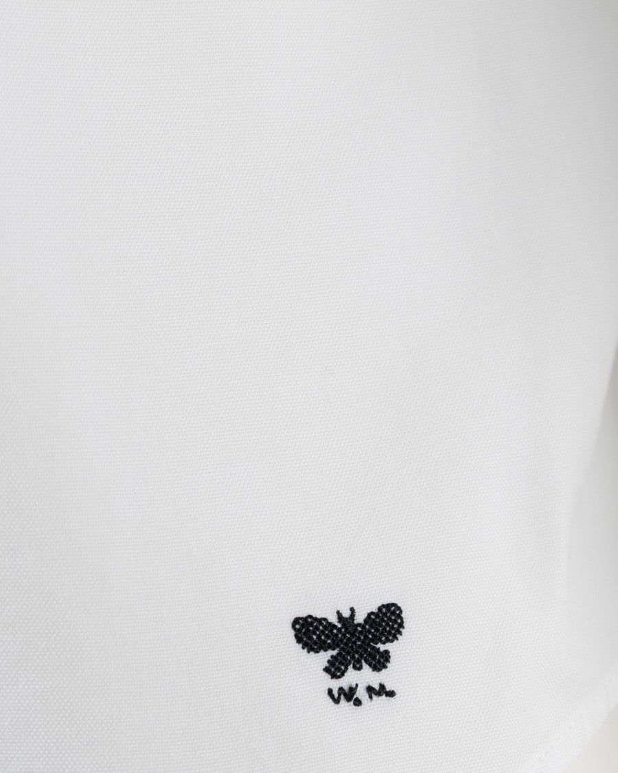 Max Mara Boxy Long-Sleeve Oxford Shirt With Embroidered Logo