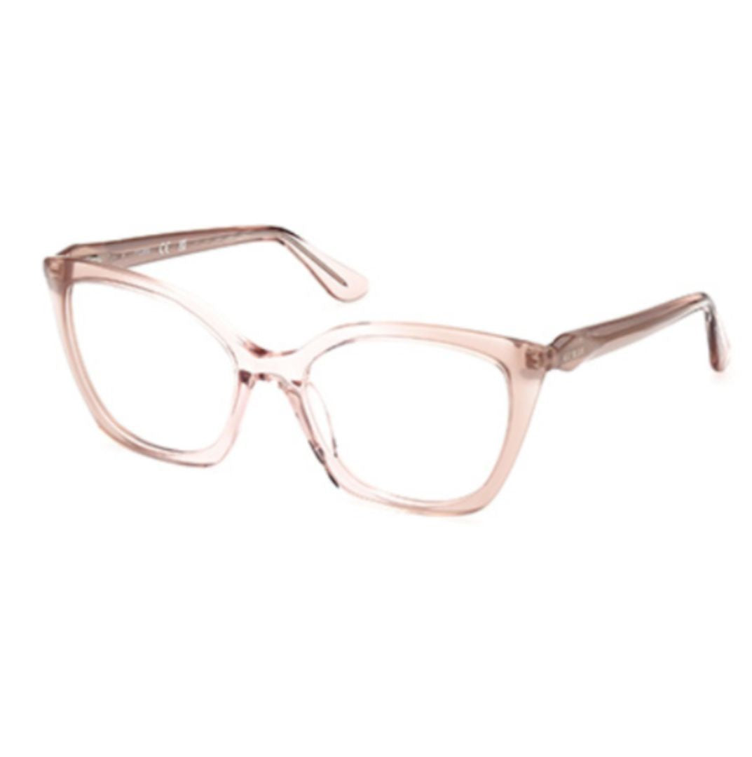 Guess Gu2965 Translucent Acetate Oversized Cat-Eye Eyeglasses