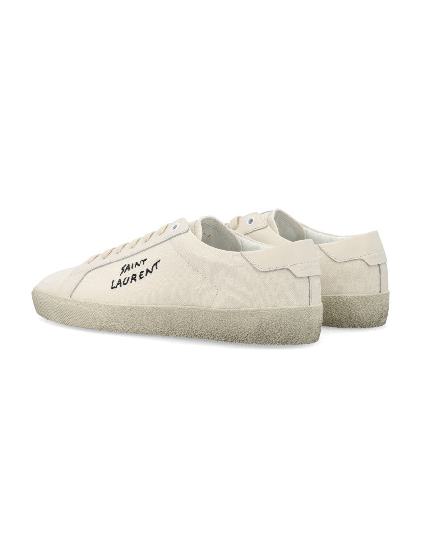 Saint Laurent Court Classic Sl/06 Organic Cotton Low-Top Sneakers