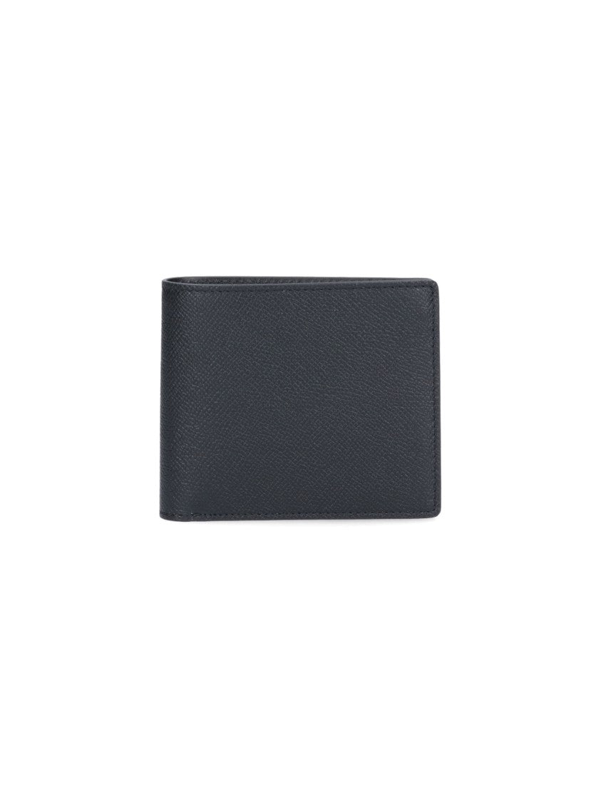 Maison Margiela Textured Black Calf Leather Bi-Fold Wallet