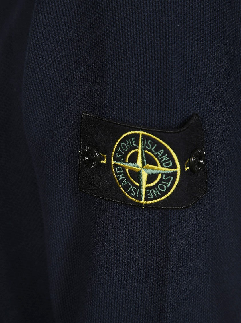 Stone Island Textured Knit Crew Neck Sweater