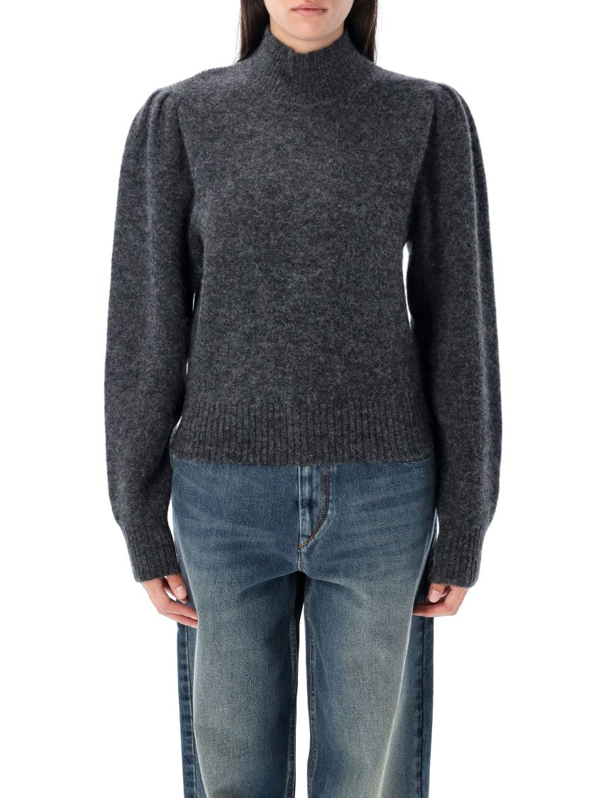 Isabel Marant Étoile Purdie High Neck Puffed Sleeve Sweater