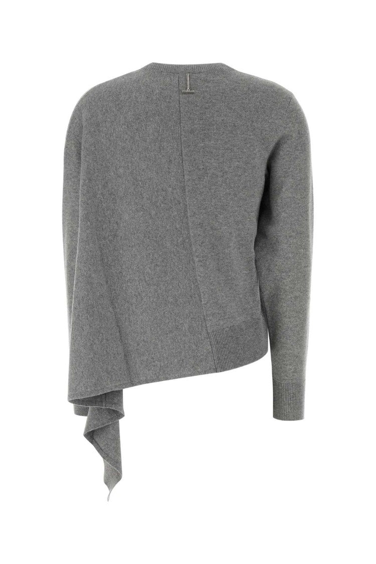 Alexander Mcqueen Grey Cashmere Blend Sweater