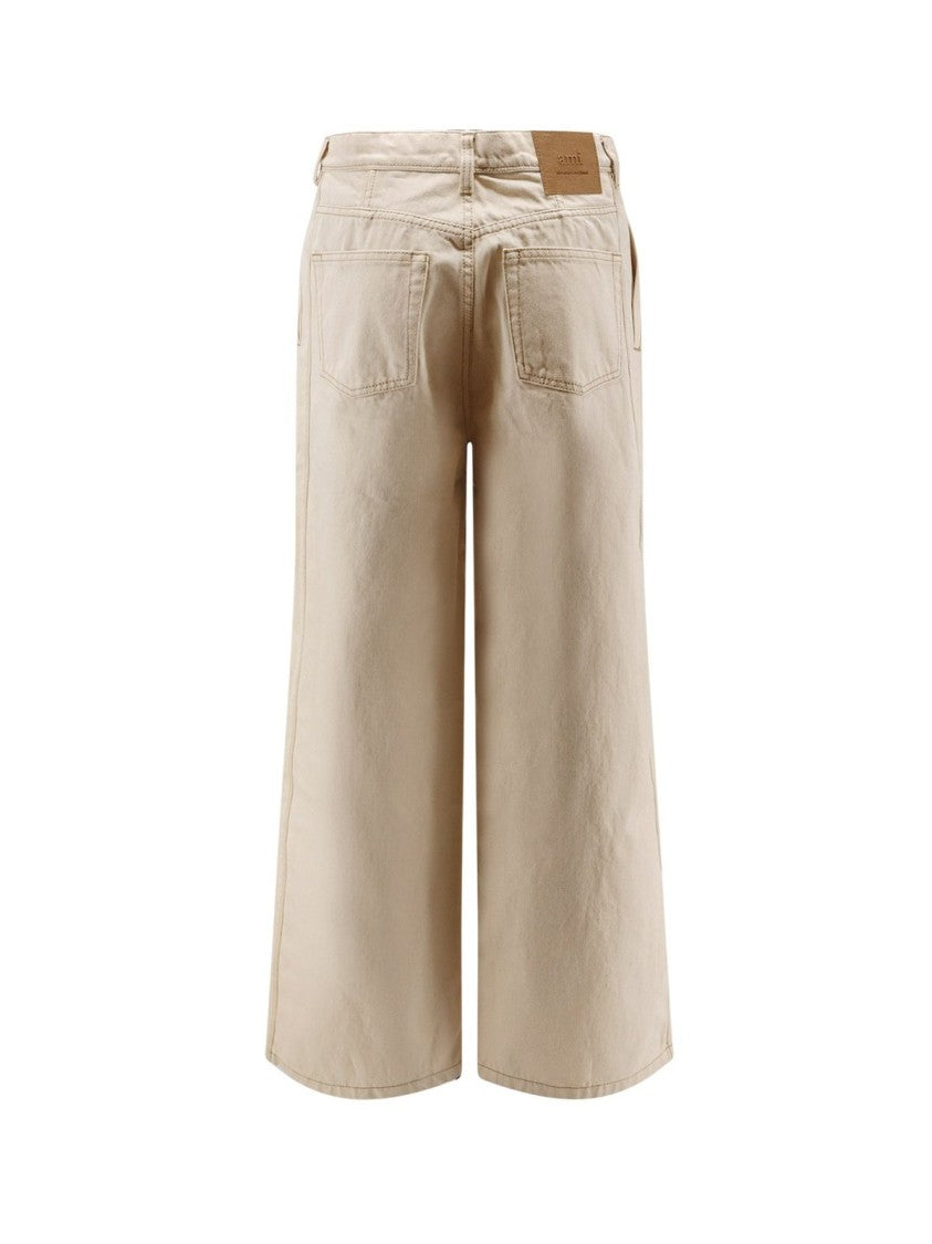 Ami Paris Wide Fit Jeans With Classic Five-Pocket Design