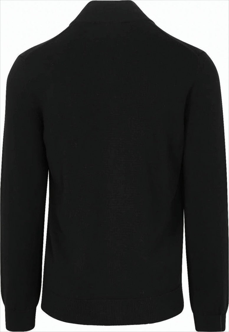Lacoste Long-Sleeve Fitted Pullover With Half-Zip Closure