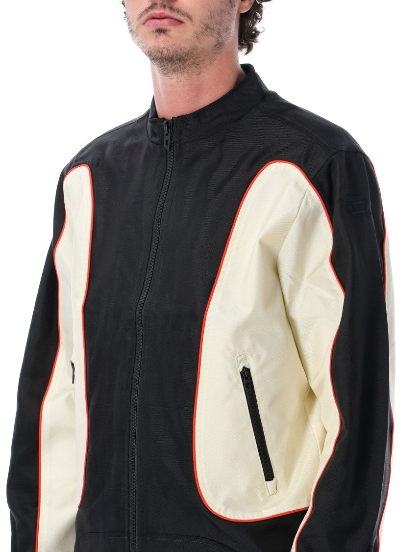 Diesel J-Blink-Wrd Colour-Block Nylon Zip Jacket