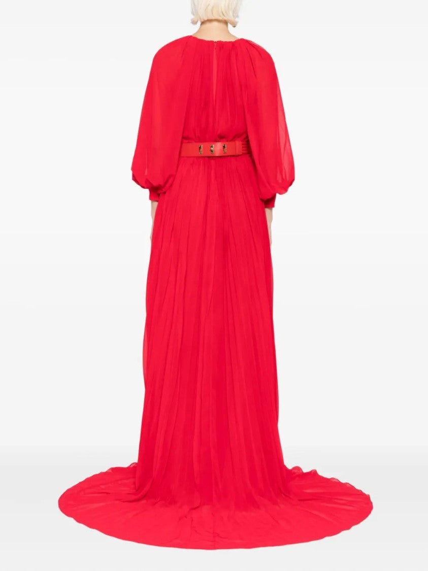 Saiid Kobeisy Pleated Long Dress