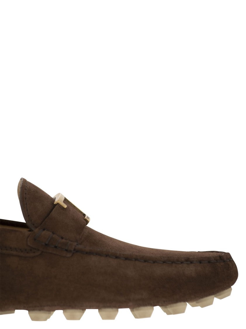 Tod's Rubber Bubble T In Suede Leather