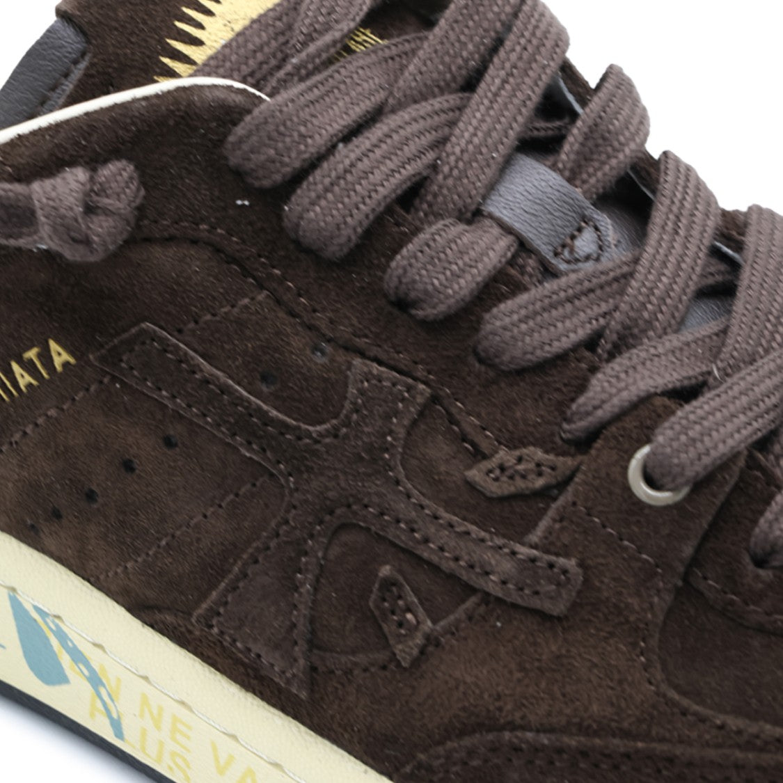 Premiata Dark Brown Suede Sneakers