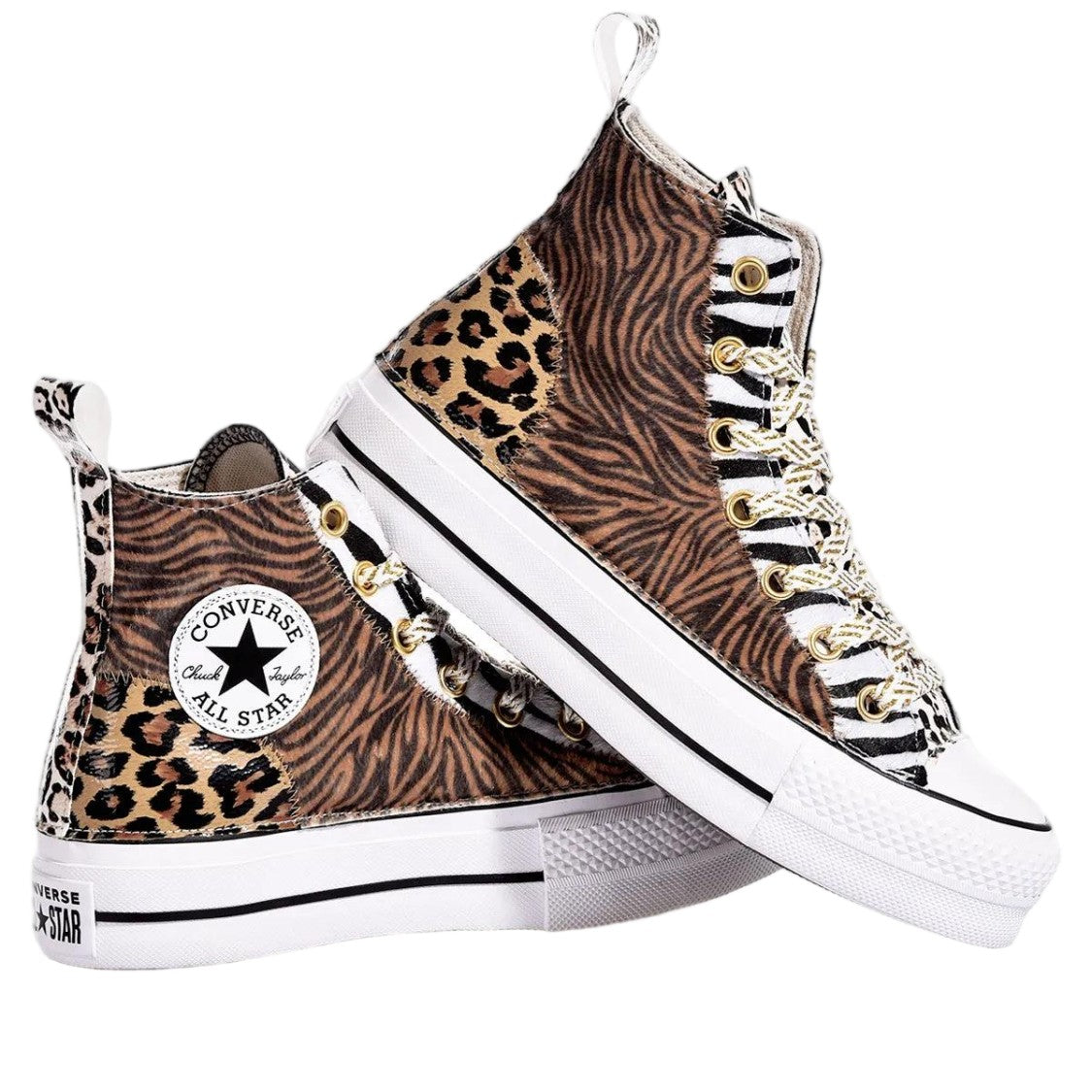 Converse Blue Suede Handmade Individual Platform Sneakers