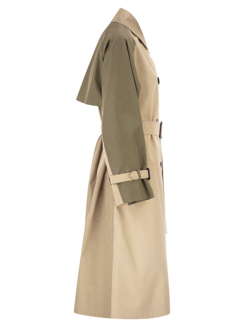 Max Mara Wkdcanasta - Reversible Trench Coat In Water-Repellent Gabardine