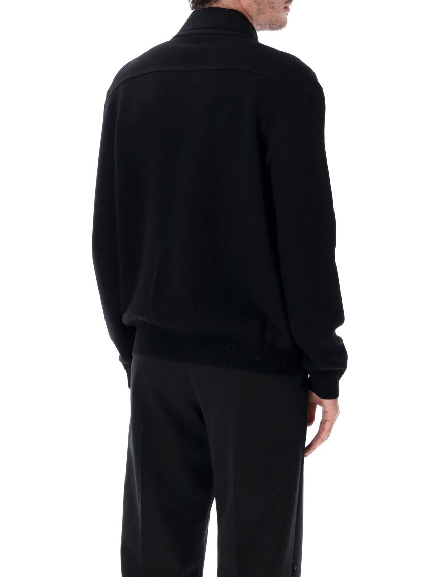 Tom Ford Double Face Wool-Cashmere Horn-Button Overshirt