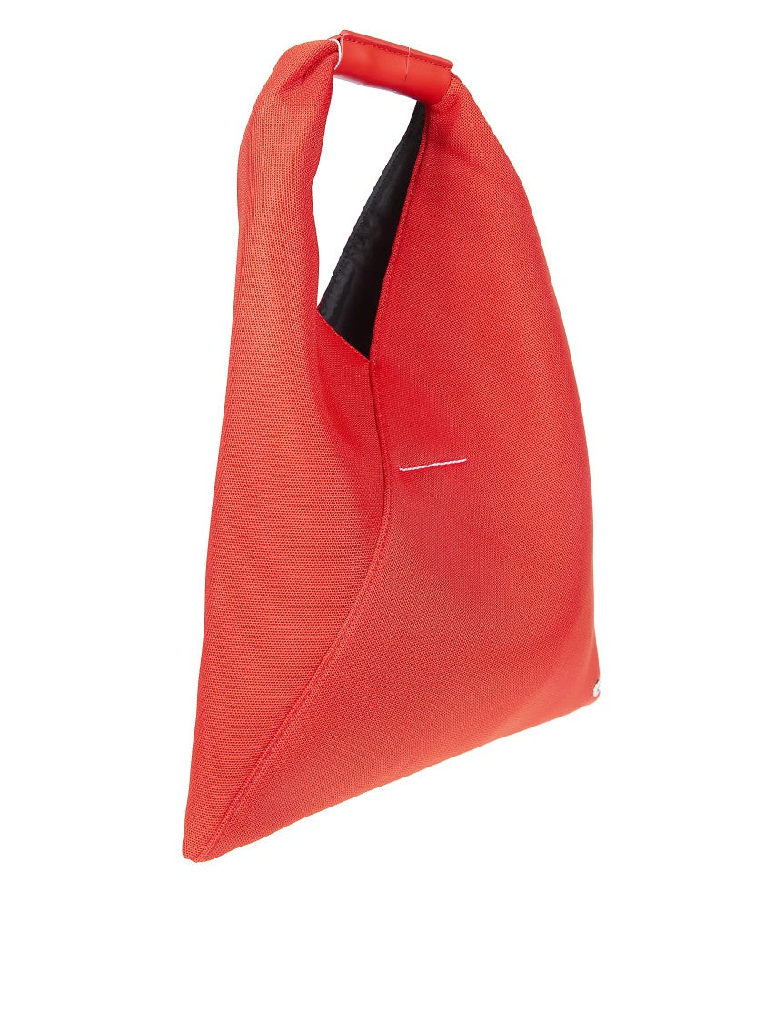 Mm6 By Maison Margiela Red Small Japanese Diagonal Seam Handbag