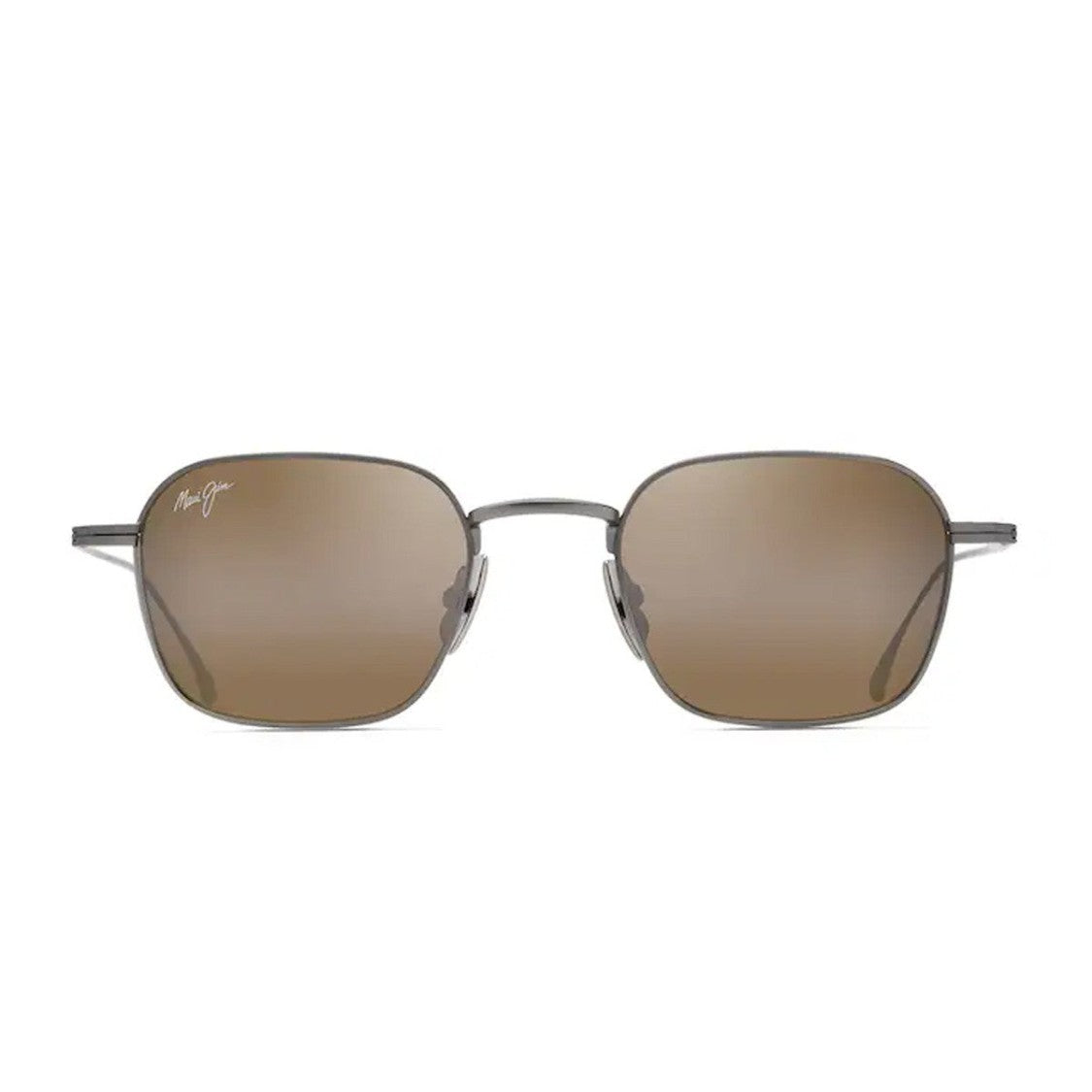 Maui Jim Matte Dark Ruthenium Hcl Bronze Mekala Titanium Square Sunglasses