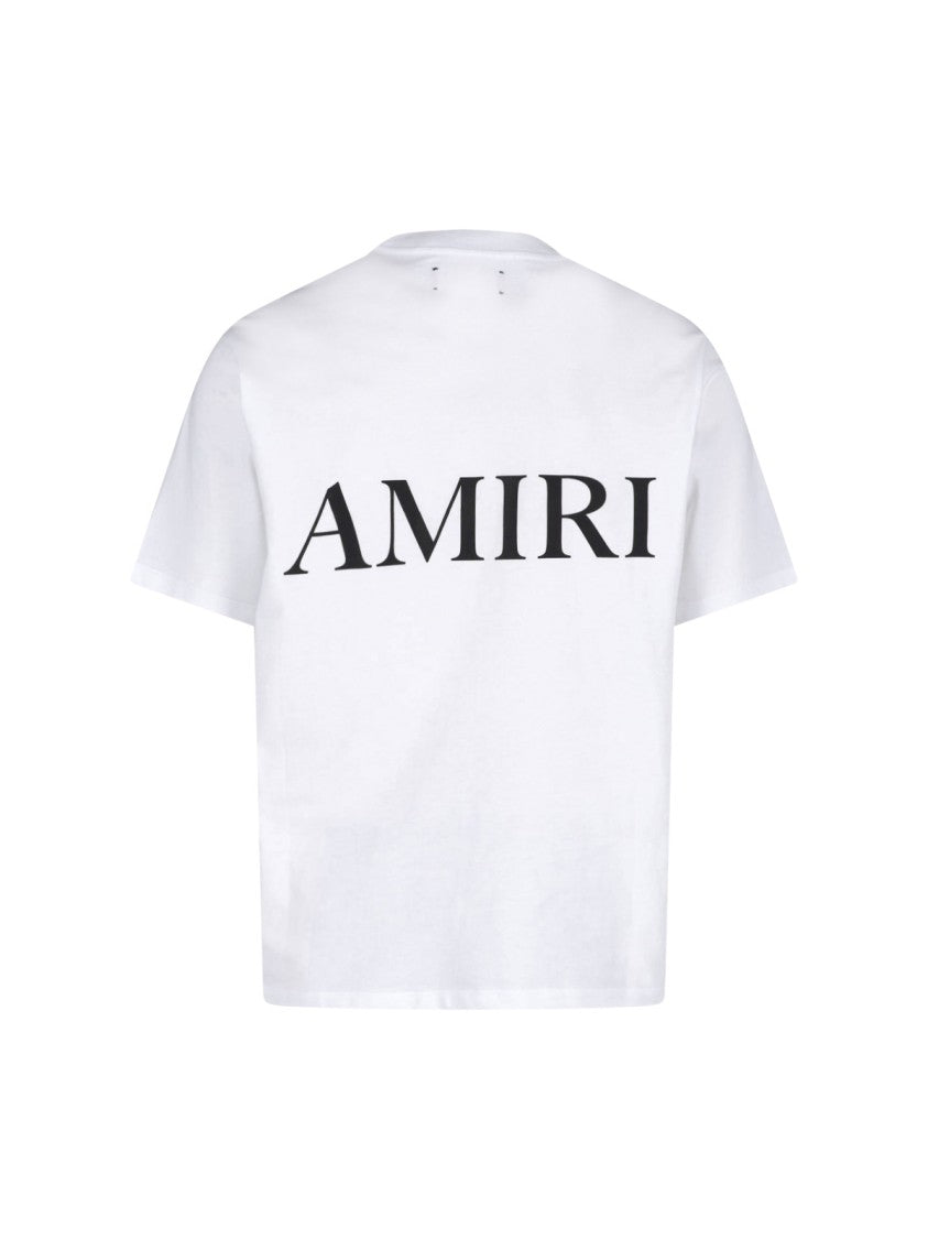 Amiri White Ma Core Logo Cotton T-Shirt