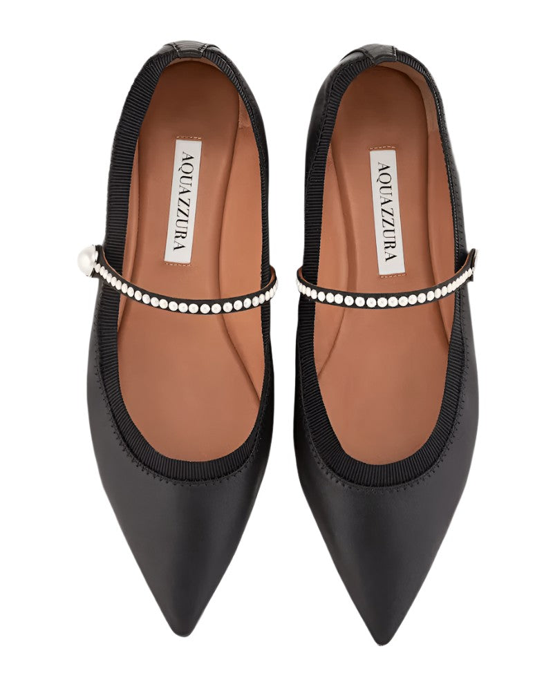 Aquazzura Romy Pearl Flat