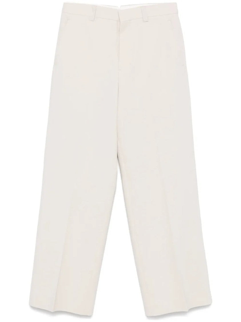 Ami Light Beige Tailored Trousers