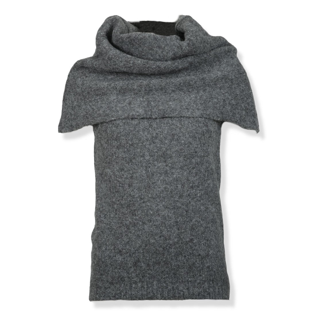 Entire Studios Sleeveless Fitted Top With Draped Collar