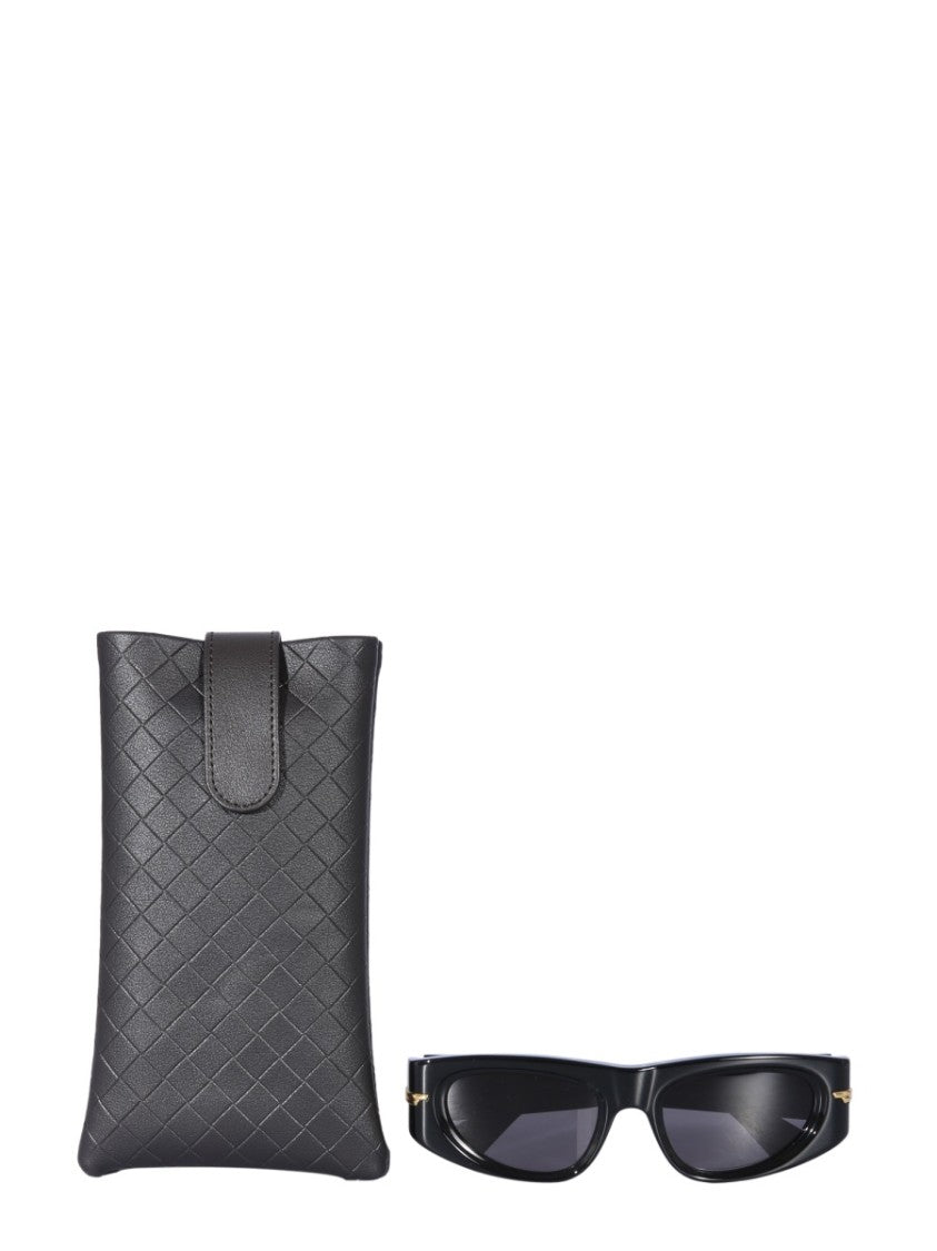 Bottega Veneta Rectangular Sunglasses With Modern Frame Design