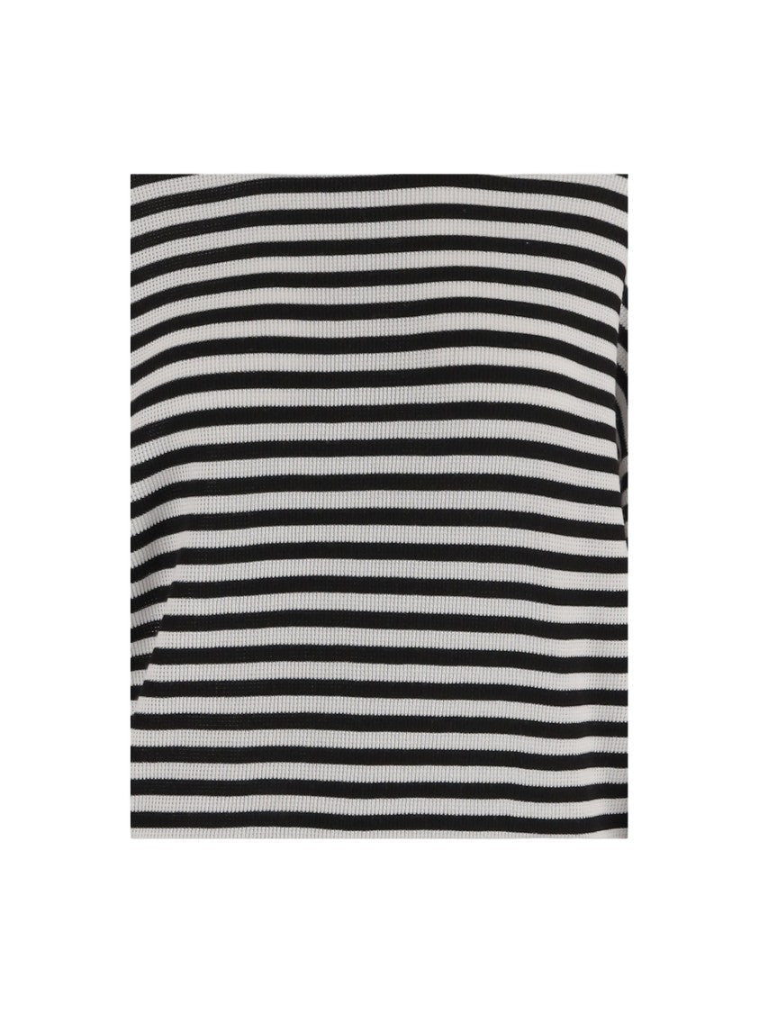 Bruno Manetti Cotton Striped Knit Top