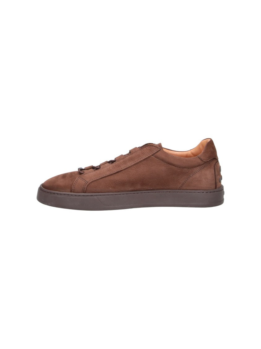 Tod's Brown Calf Suede Sneakers