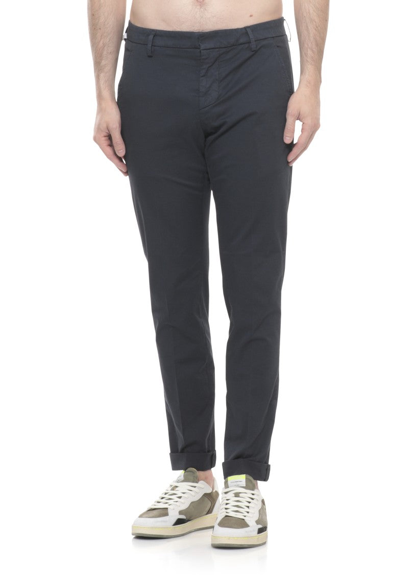 Dondup Blue Gaubert Cotton Chino Pants