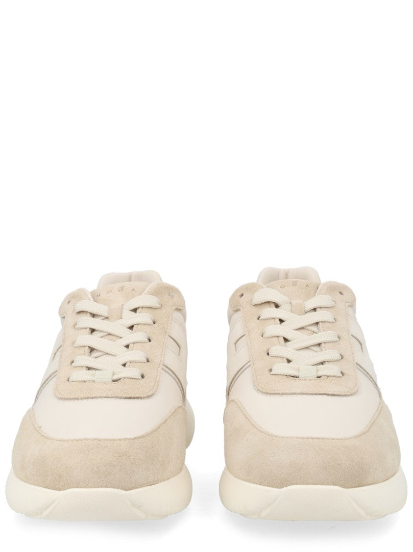Hogan Interactive³ Smooth Suede Panel Calfskin Sneakers