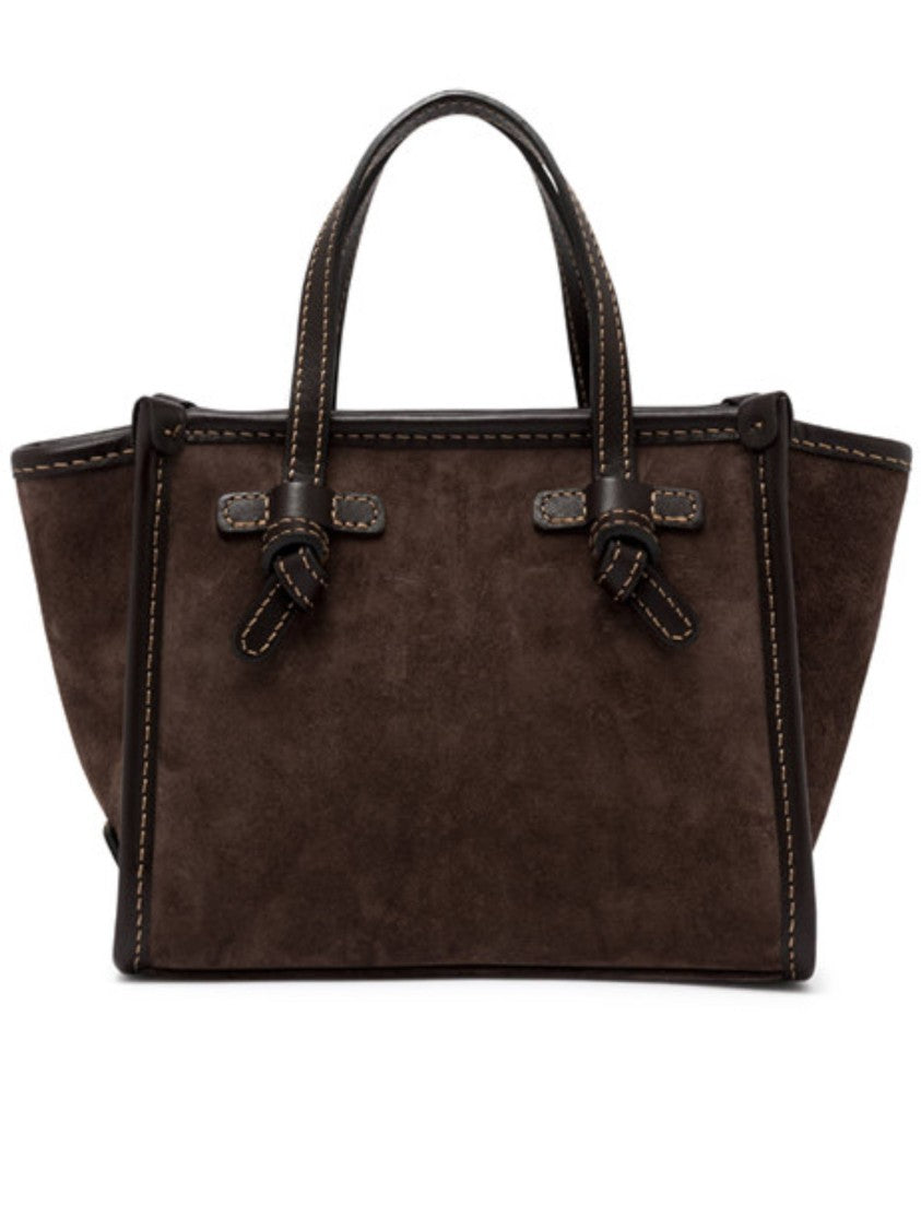 Gianni Chiarini Miss Marcella Brown Suede Handbag