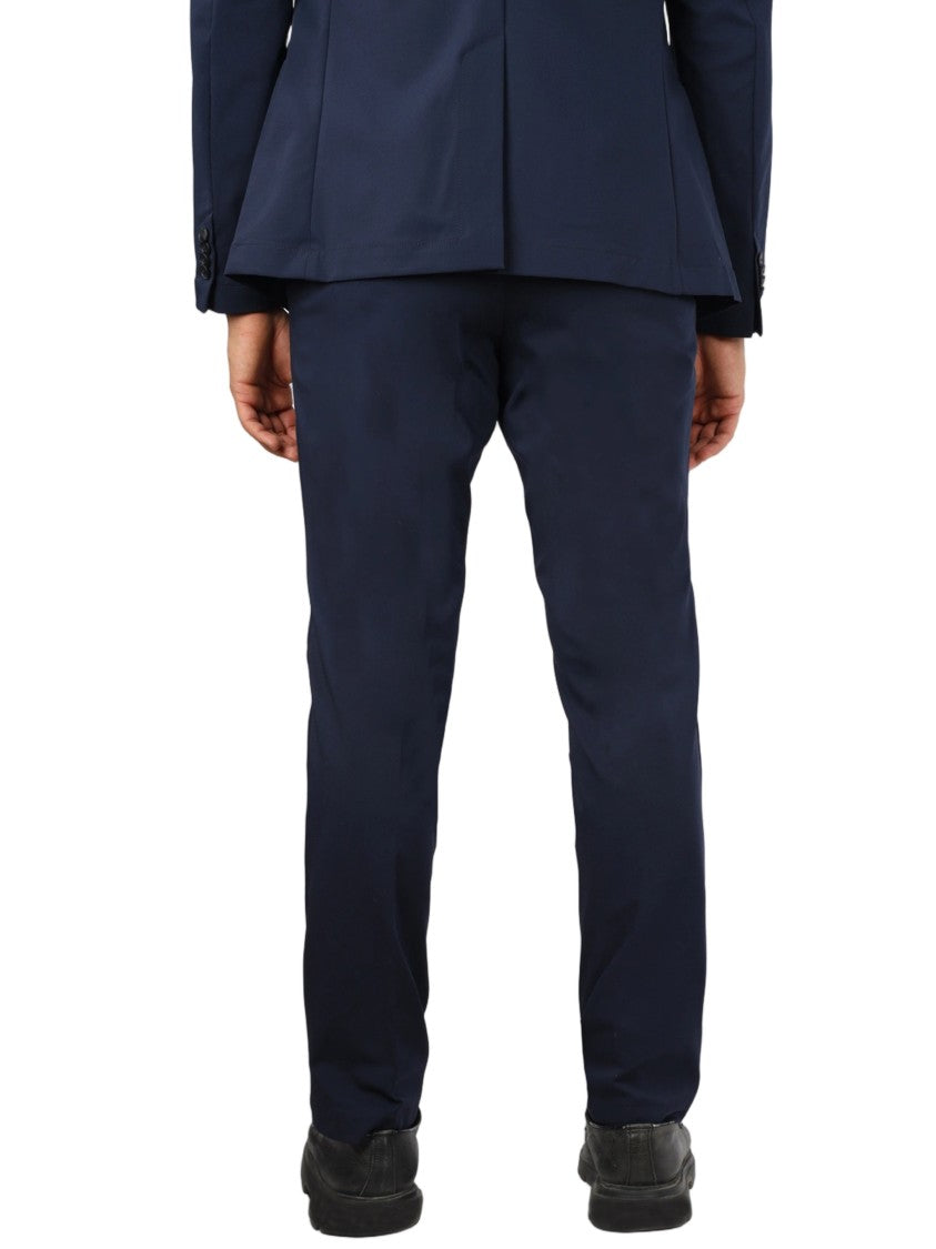 Hugo Boss Blue Tailored Slim Two-Piece Polyamide Suit