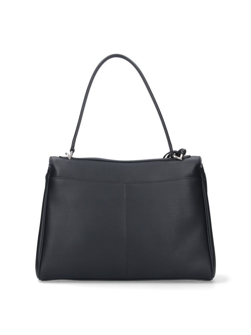 Balenciaga Medium Black Calf Leather Rodeo Bag