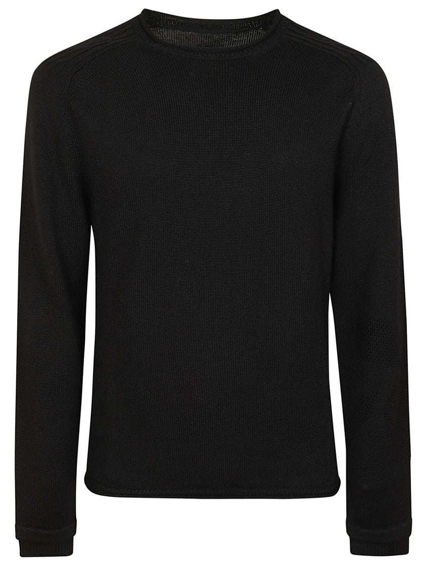 Premiata Textured Knit Sweater With Crew Neckline