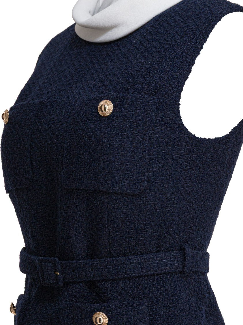 Self-Portrait Sleeveless Midi Dress